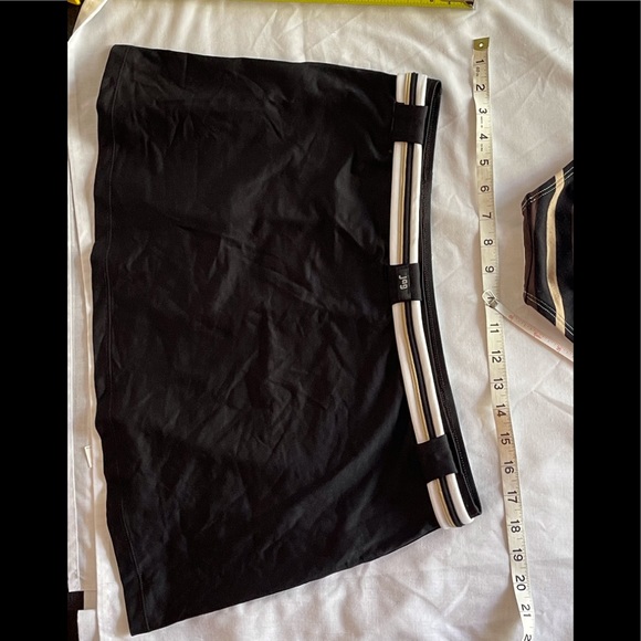 3 piece JAG swimsuit/skirt bl/br/tan stripes Only wore once !! rare - Picture 7 of 11